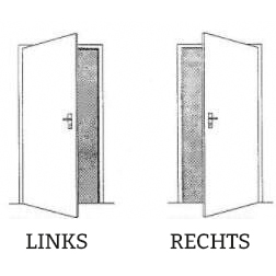 Stahl-Scharniertür SLIMLINE Klarglas mit mit Magnetverschluß Sondermaß